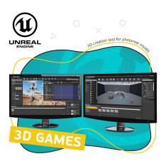 Unreal Engine 4. Игровой движок - КИБЕРшкола программирования для детей, компьютерные курсы для школьников, начинающих и подростков - KIBERone г. Москворечье-Сабурово