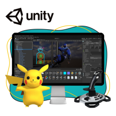 Мир игр на Unity 2D на популярном движке + AI-помощники - КИБЕРшкола программирования для детей, компьютерные курсы для школьников, начинающих и подростков - KIBERone г. Москворечье-Сабурово