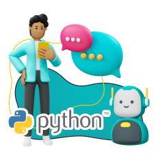 Умный чат-бот на Python - КИБЕРшкола программирования для детей, компьютерные курсы для школьников, начинающих и подростков - KIBERone г. Москворечье-Сабурово